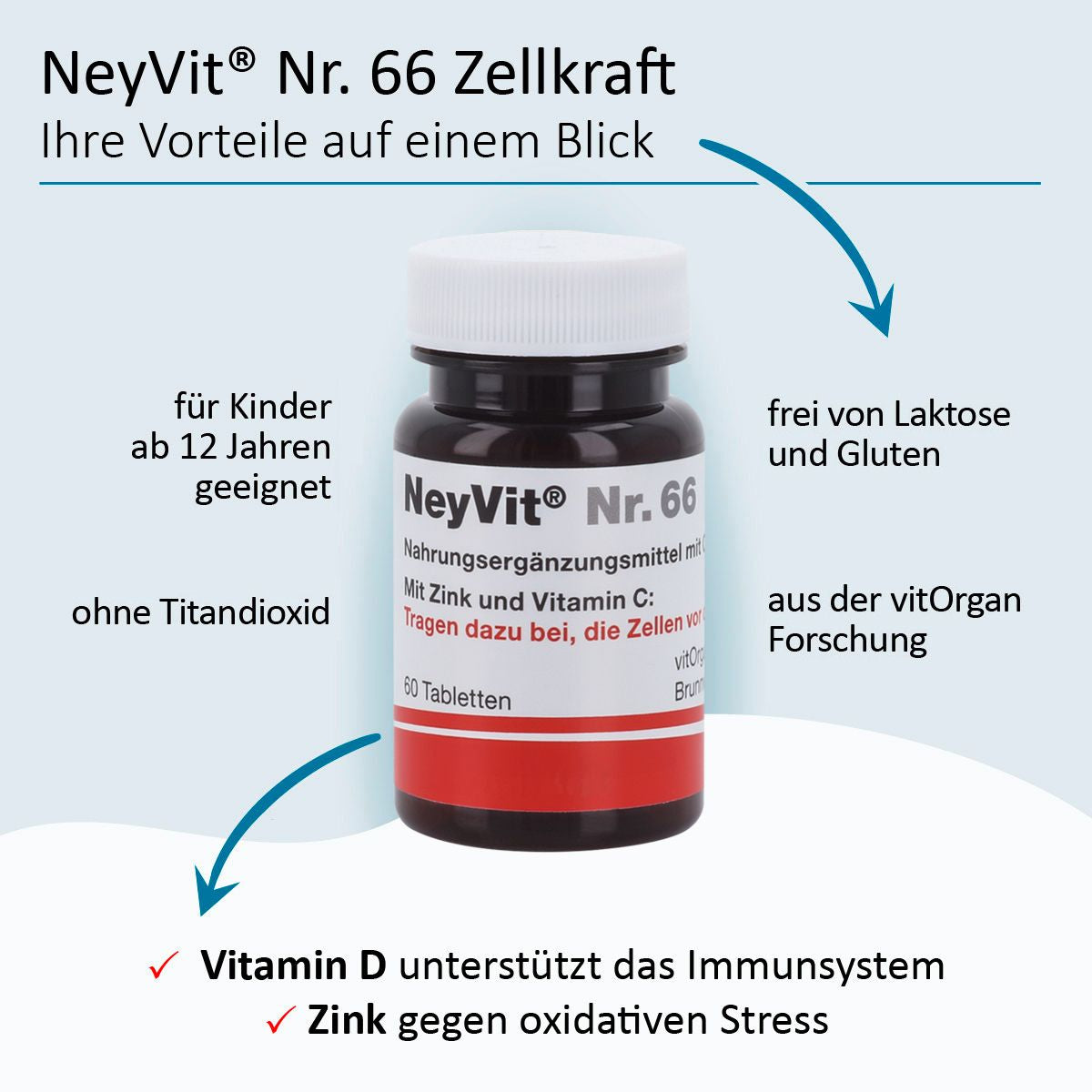 NeyVit Nr. 66 Zellkraft magensaftresistent Tabletten 60 St